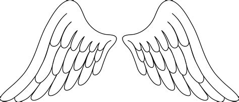 wings clipart black and white|More.